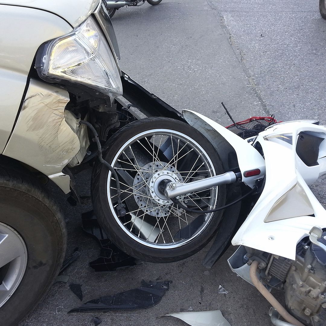 motorcycle accident with car in new york